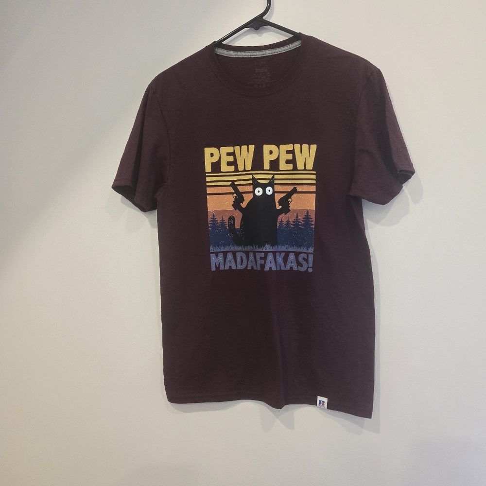 Ladies Maroon Graphic T-Shirt